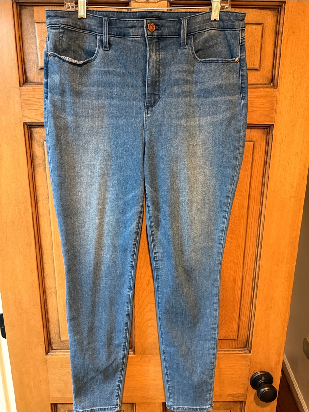Women's Blue Stretch Denim Jeggings